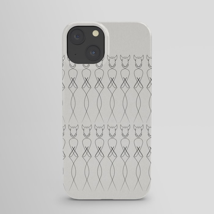 One line nude iPhone Case
