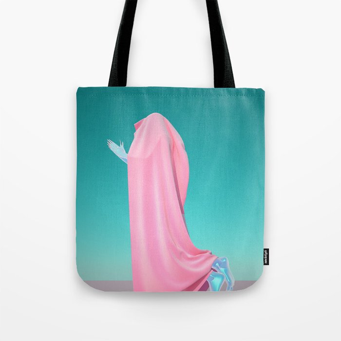 Pink Velvet Tote Bag
