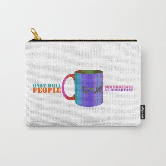 Oscar Wilde #5 Dull People Carry-All Pouch