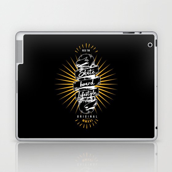 Skateboard Lifestyle Skateboard Skater Laptop & iPad Skin