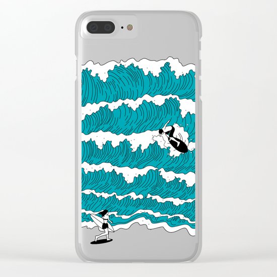 Waves Clear iPhone Case