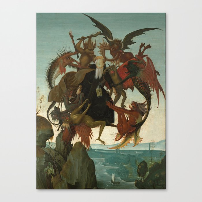 Michelangelo - The Torment of Saint Anthony Canvas Print
