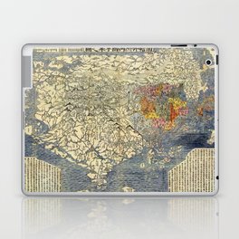 Nanyanbuzhou japan vintage pictorial map Laptop Skin