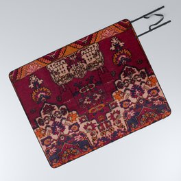 Vintage Moroccan Rug Design B17 Picnic Blanket