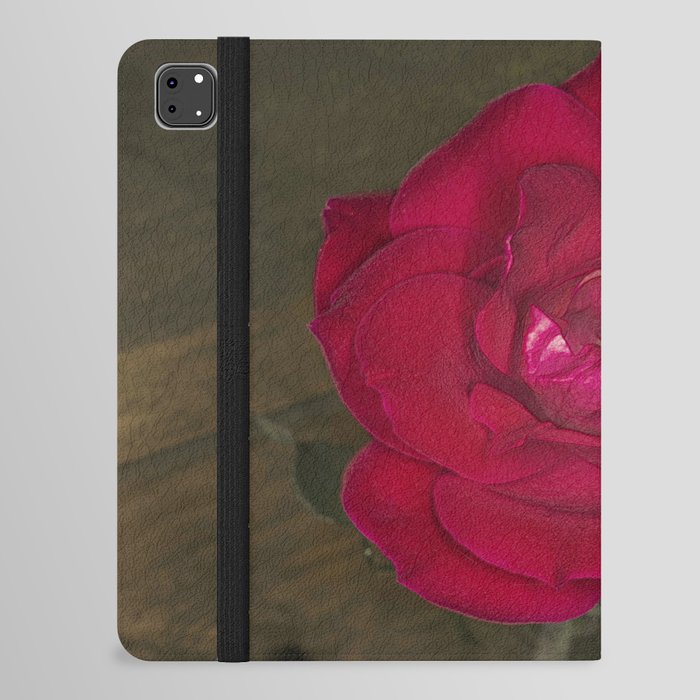 Red Rose in bloom iPad Folio Case