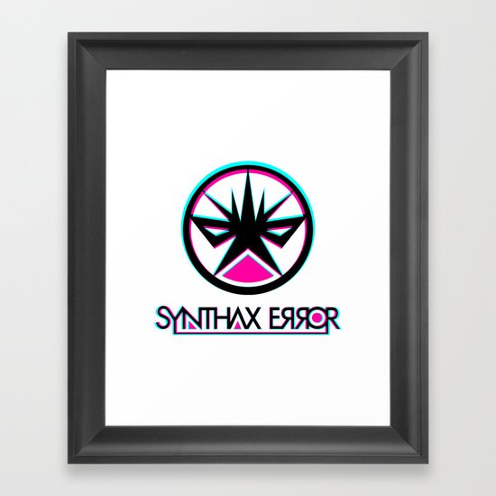 Synthax Error Framed Art Print