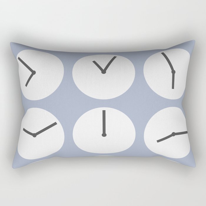 Minimal clock collection 10 Rectangular Pillow
