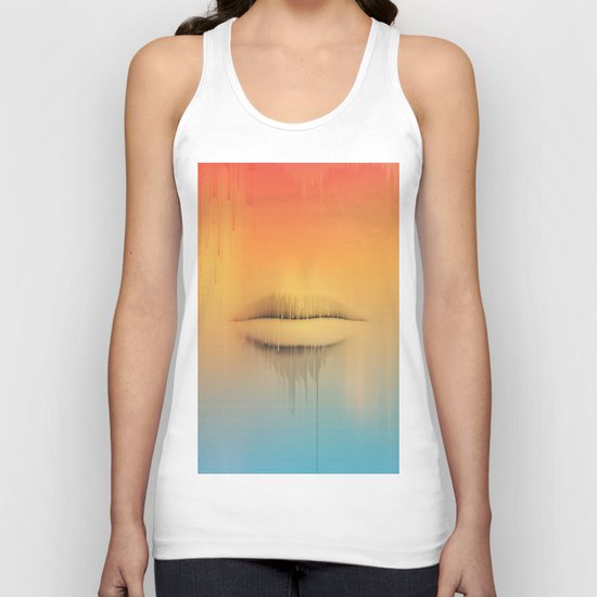 Data Kiss Unisex Tank Top