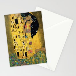 Curly version of The Kiss by Klimt Stationery Cards
