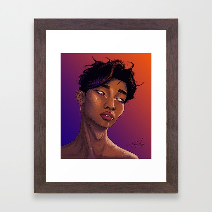He Kept Burning Despite Framed Art Print