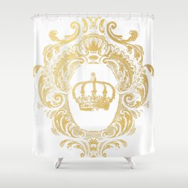 Gold Crown Shower Curtain