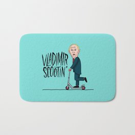 Vlad Scootin Bath Mat | People, Political, Illustration, Funny 