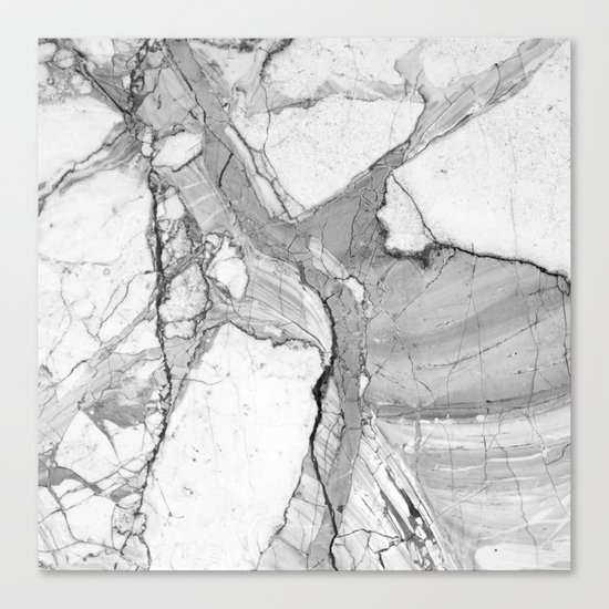 Grey marble Canvas Print