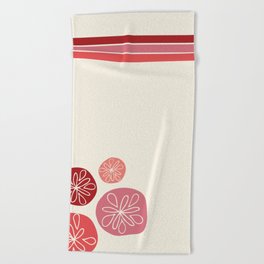 Scattered Flowers Beach Towel
