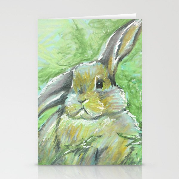 Bunny in the Grass Stationery Cards
