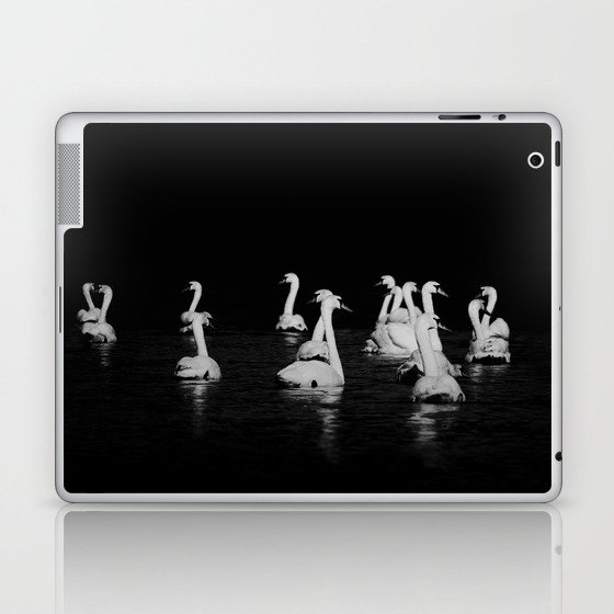 Dark Swan Lake Fine Art Nature Photography Laptop & iPad Skin
