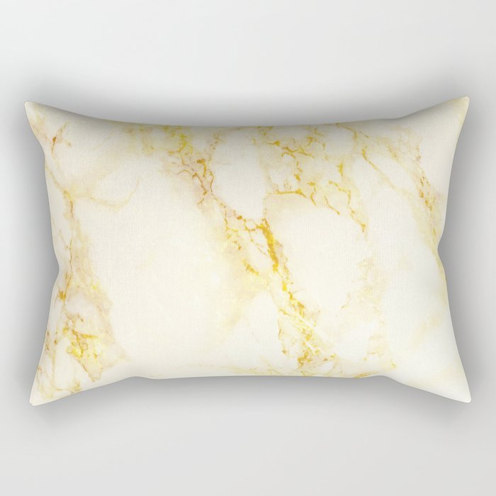 Golden Marble #society6 #decor #lifestyle #fashion Rectangular Pillow