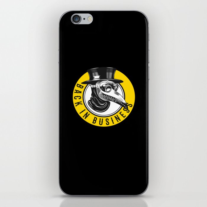Plague Doctor Back In Business Steampunk iPhone Skin