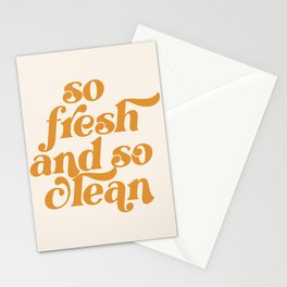 So Fresh and So Clean Stationery Card