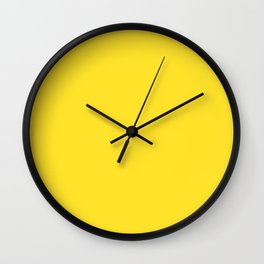 Simply Solid - Butter Yellow Wall Clock