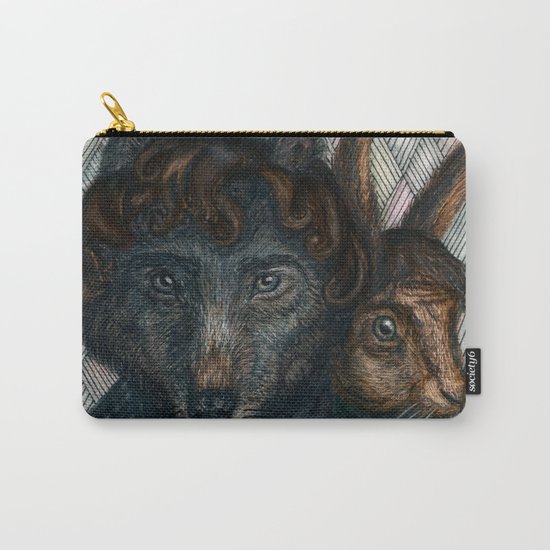 Sherlock Wolf and Dr. Rabbit Carry-All Pouch