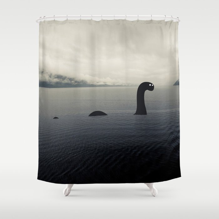 Loch Ness Monster Shower Curtain