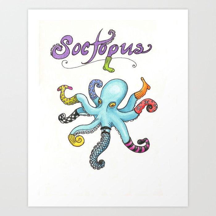 Soctopus Art Print