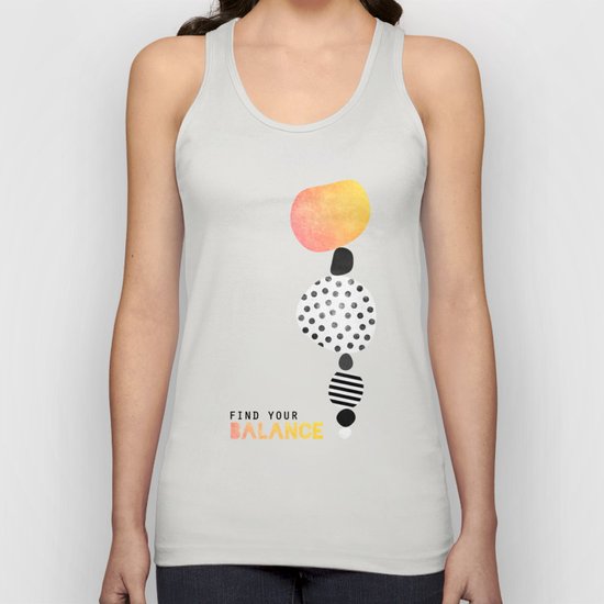 Find your balance Unisex Tank Top