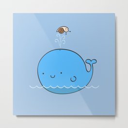 The Whale and the Snail Metal Print