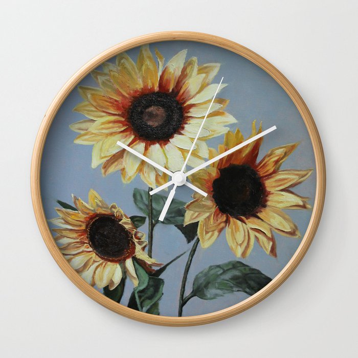 sunflowers Wall Clock
