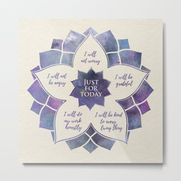 Reiki Principles Reiki Precepts 10 Metal Print By Nataskk Society6