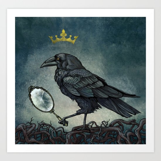 Raven King Art Print