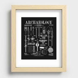 Archaeologist Archaeology Student Field Kit Vintage Patent Recessed Framed Print