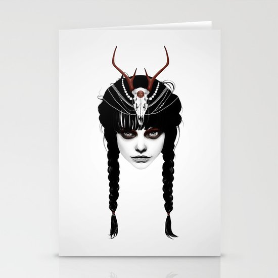 Wakeful Warrior - In Red Stationery Cards