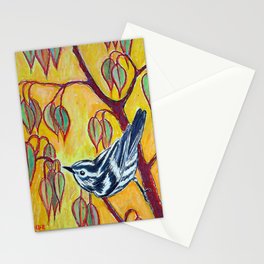Black and White Warbler Stationery Cards