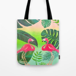 Tropical Flamingo Tote Bag