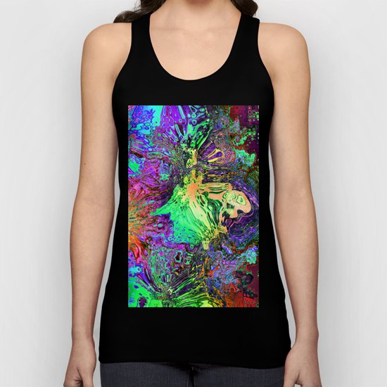 Abstract Chaotic Spectrum Unisex Tank Top