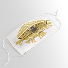 God Save The Queen Vintage Bee Face Mask
