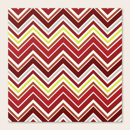 Red Chevron Canvas Print