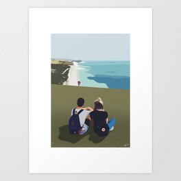 Seven sisters and a couple  Art Print