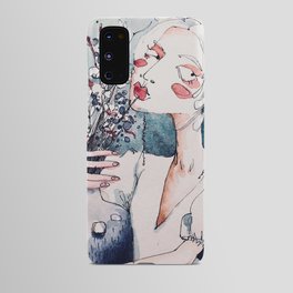The Lady With Vase Android Case