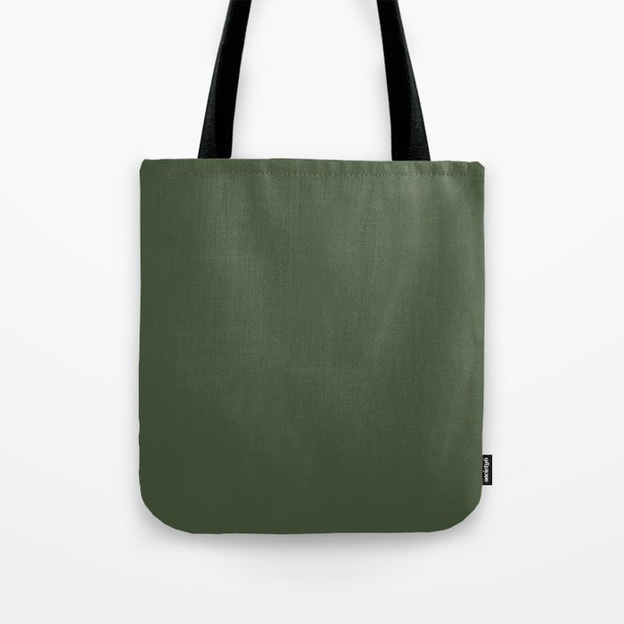 DARK SPINACH GREEN SOLID COLOR Tote Bag