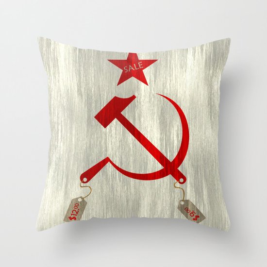 Communism vs. Capitalism Throw Pillow