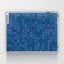 november blue geometric pattern Laptop & iPad Skin