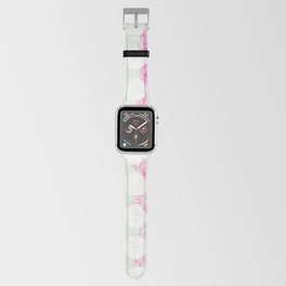 mint green and pink paint dots daubs Apple Watch Band