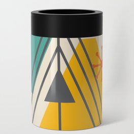 Mid-Century Modern Letter A Artwork Can Cooler