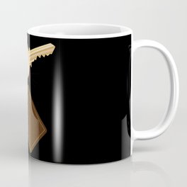 Leather Key Fob With Key Coffee Mug