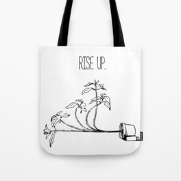"Rise up" motivational design (light) Tote Bag