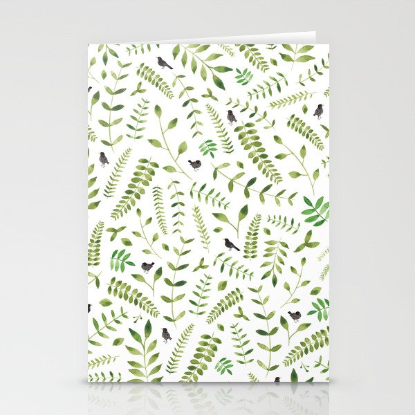 The Birds and the Leaves Stationery Cards