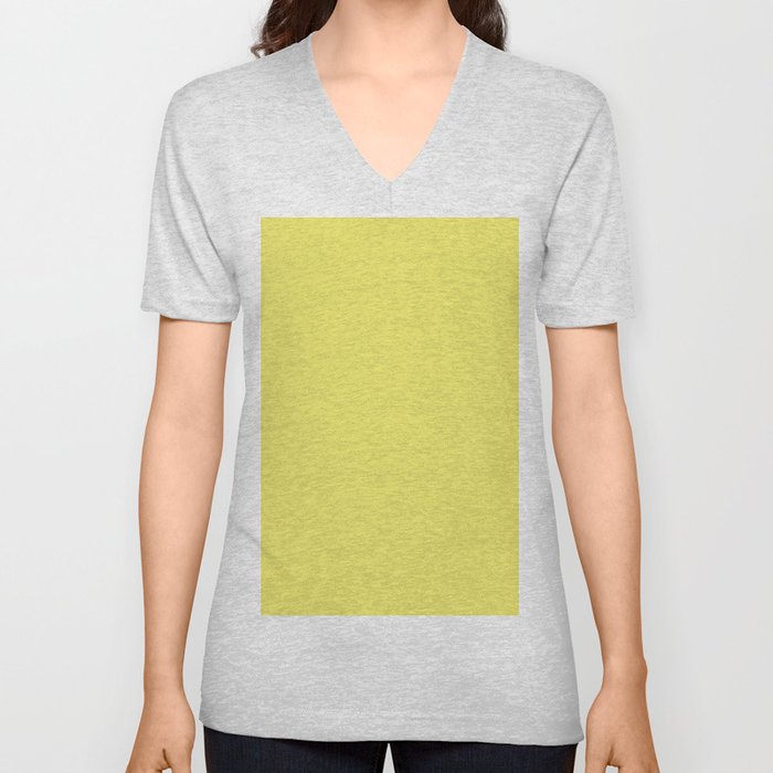 Canary Yellow V Neck T Shirt